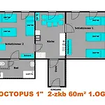 Octopus-1 Monteurwohnung In Zentrum! 2-zkb In 1og 公寓 *